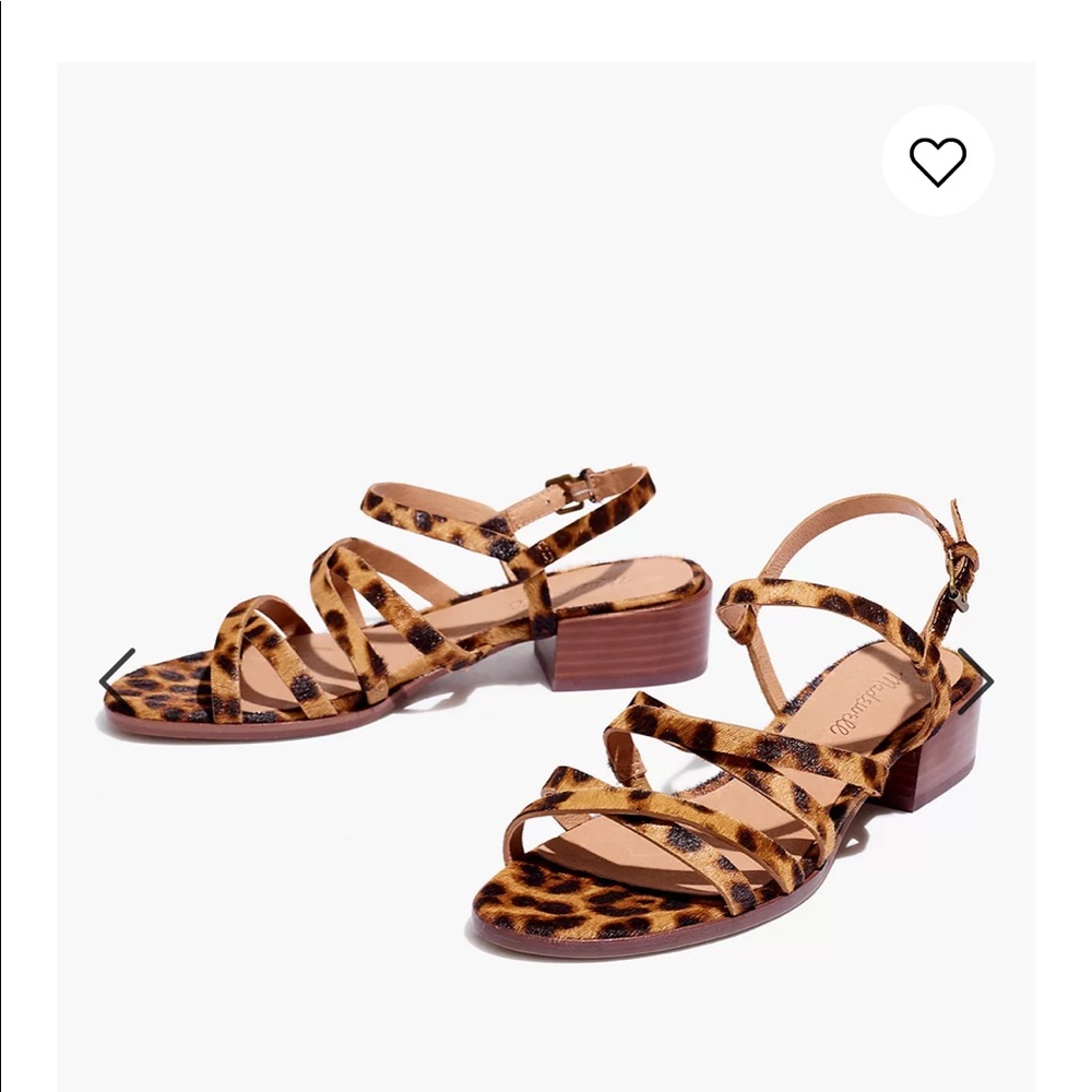 GU Madewell Leopard Calf Hair Lori Sandals